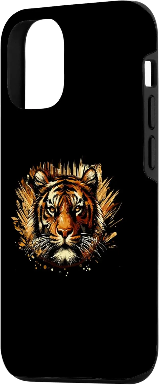 iPhone 15 Cool Tiger Art Wild Animal Forest Nature Hiking Trekking Case