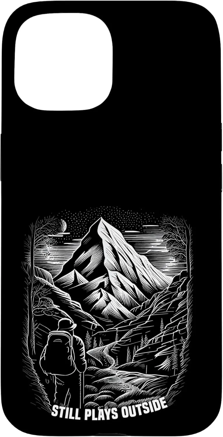 iPhone 15 Hiking Mountain Climbing Wilderness Forest Trail Adventure Case