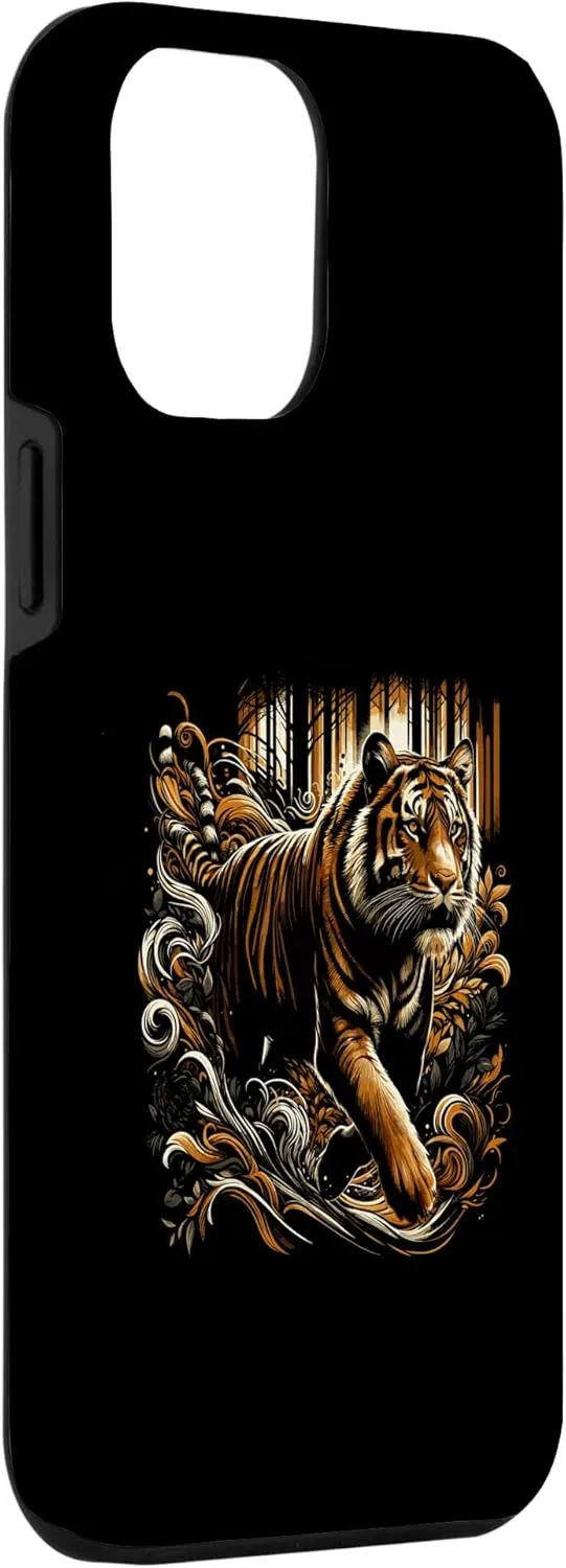 iPhone 15 Plus Mystical Tiger Art Wild Animal Forest Nature Hiking Trekking Case