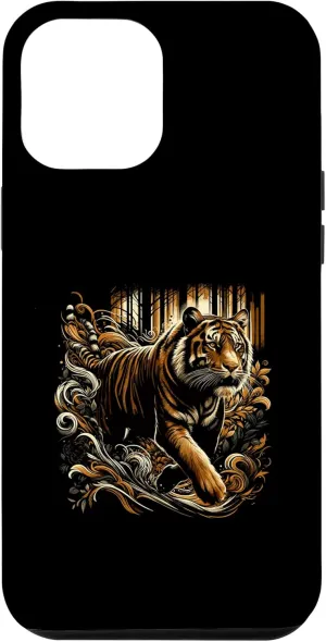 iPhone 15 Plus Mystical Tiger Art Wild Animal Forest Nature Hiking Trekking Case