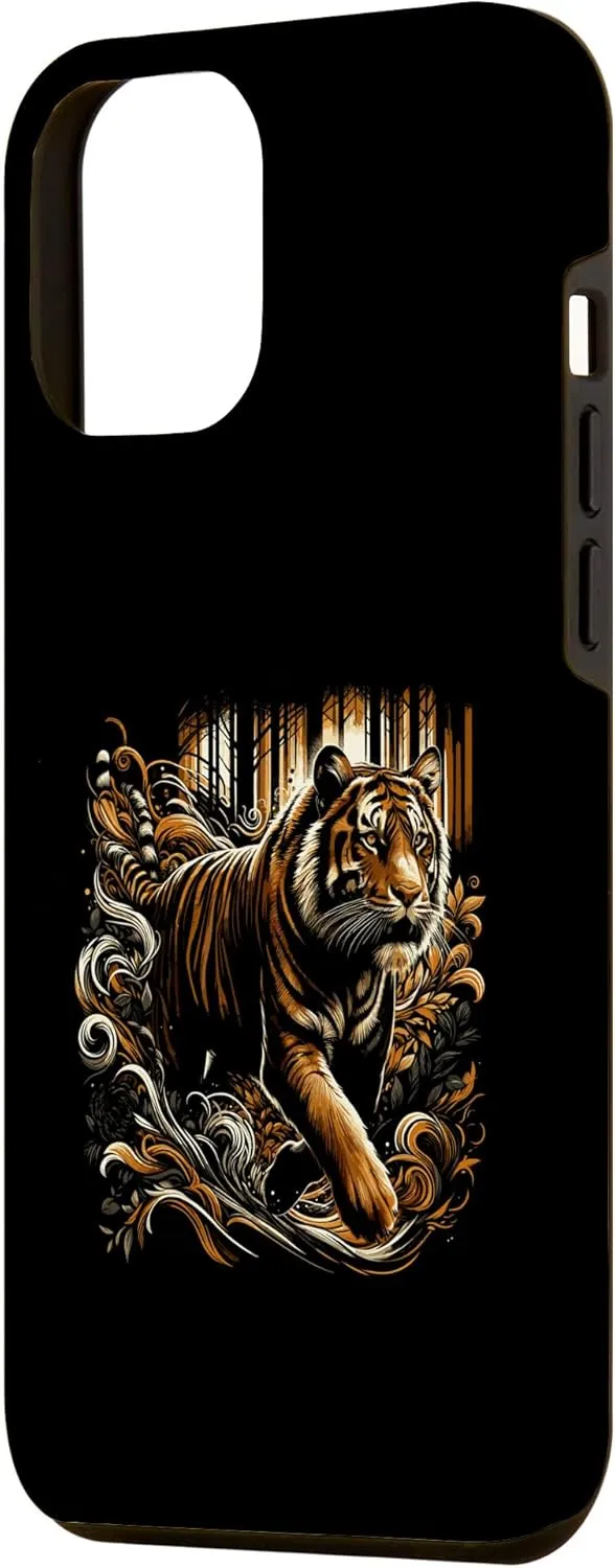 iPhone 15 Plus Mystical Tiger Art Wild Animal Forest Nature Hiking Trekking Case