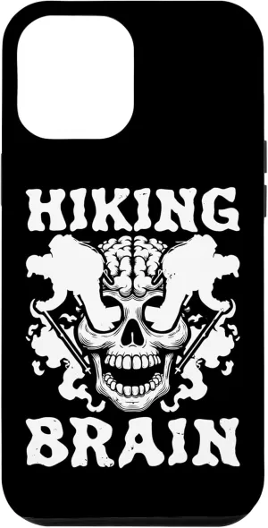 iPhone 15 Pro Max Hike Skull Mountain - Trail Hiker Hiking Brain Case