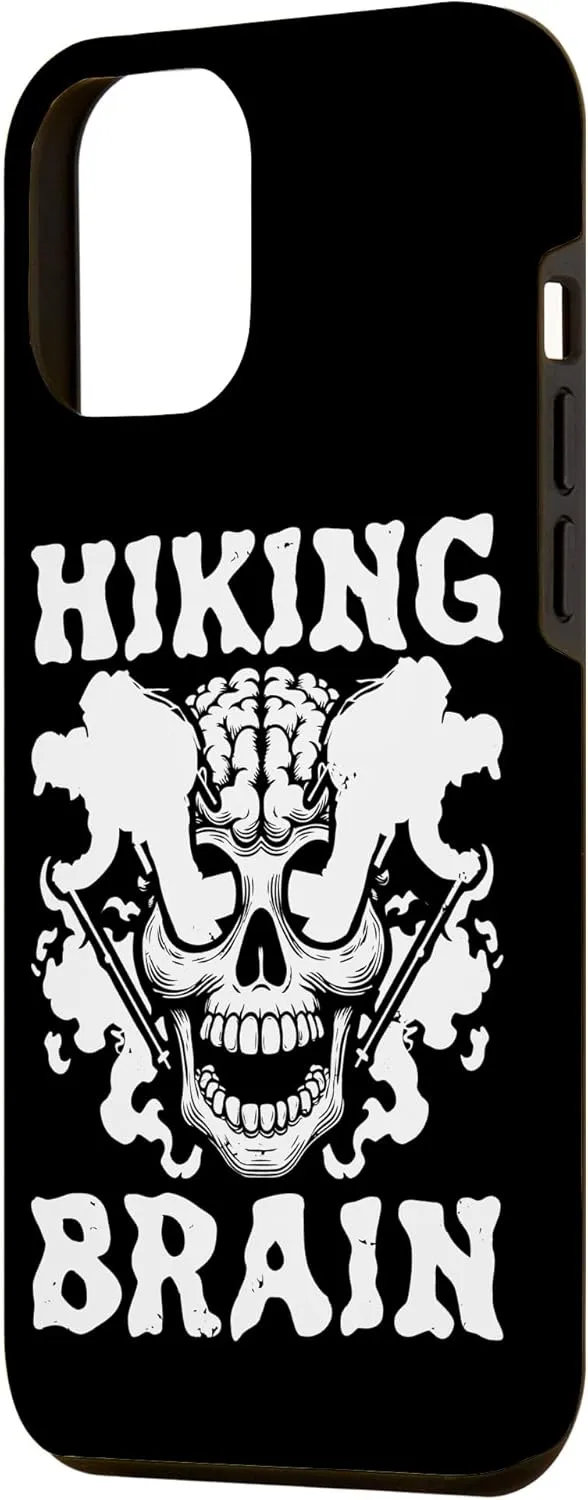 iPhone 15 Pro Max Hike Skull Mountain - Trail Hiker Hiking Brain Case