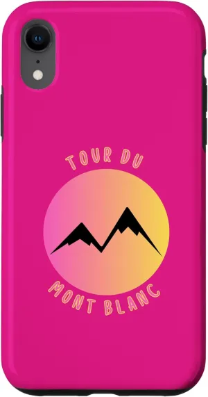 iPhone XR Tour du Mont Blanc Alps Mountaineering Long Distance Hiking Trail Case