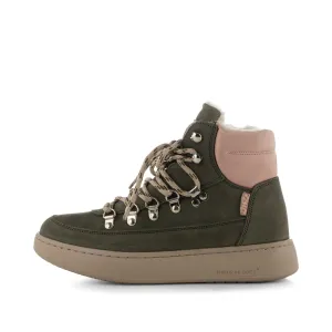 Iris Nubuck - Green/Rose