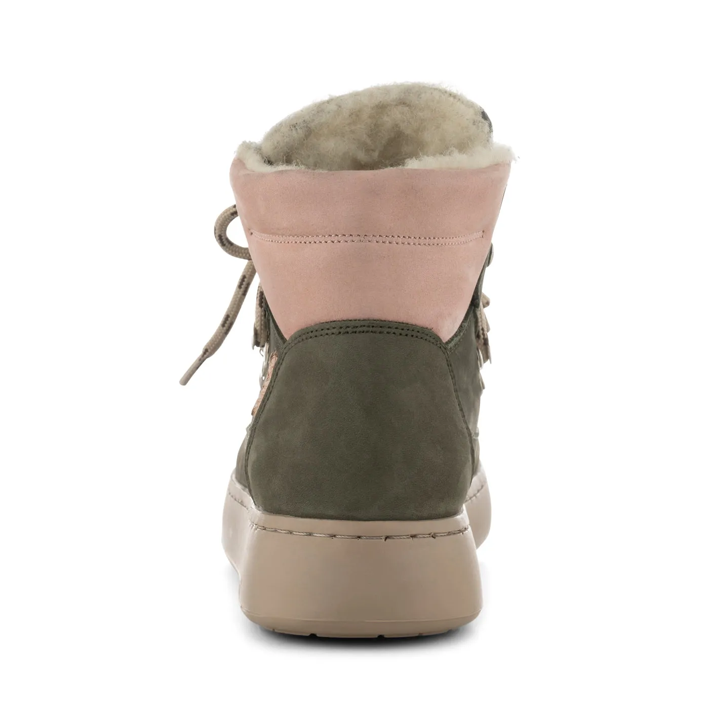 Iris Nubuck - Green/Rose