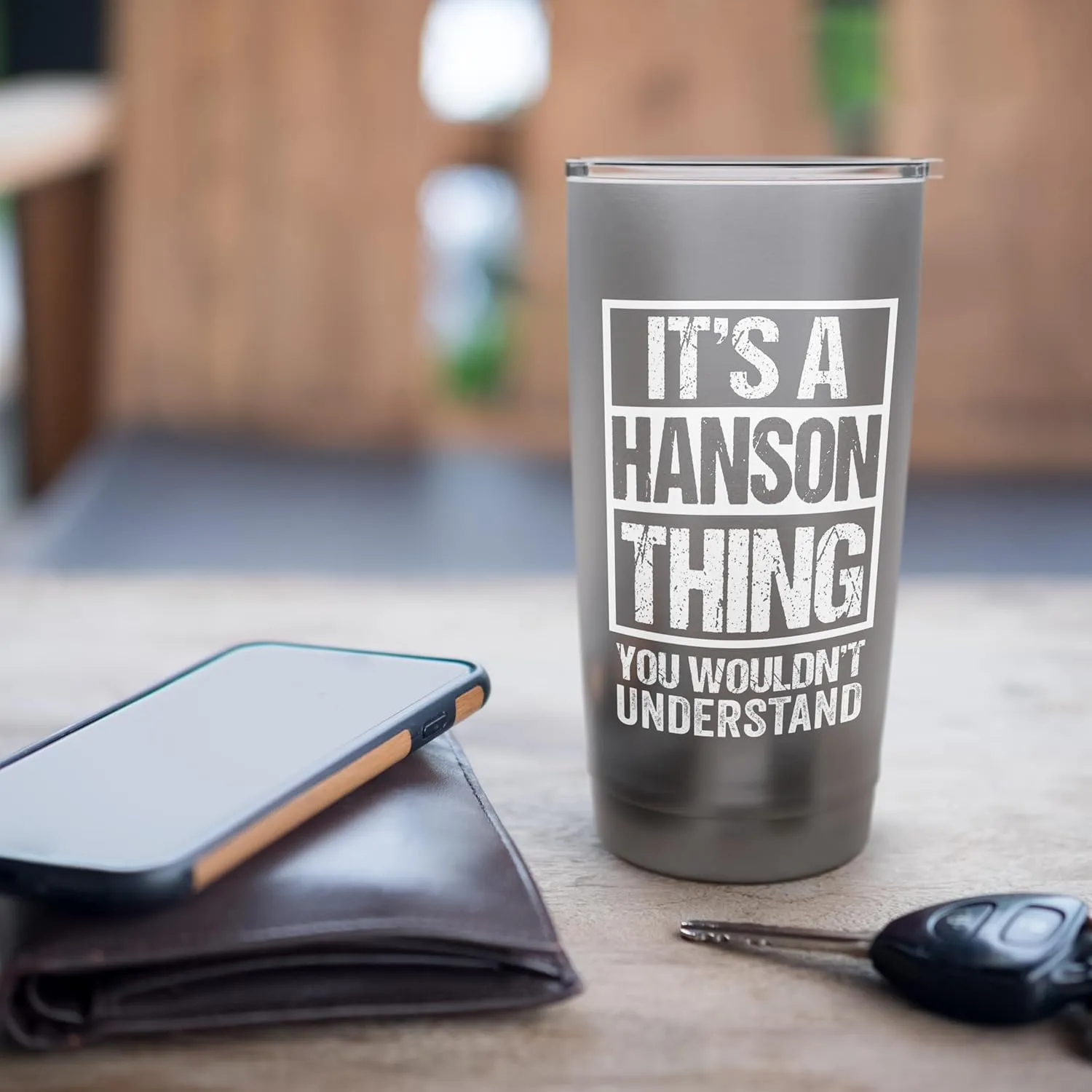It's A Hanson Thing You Wouldn't Understand Surname Name Stainless Steel Insulated Tumbler