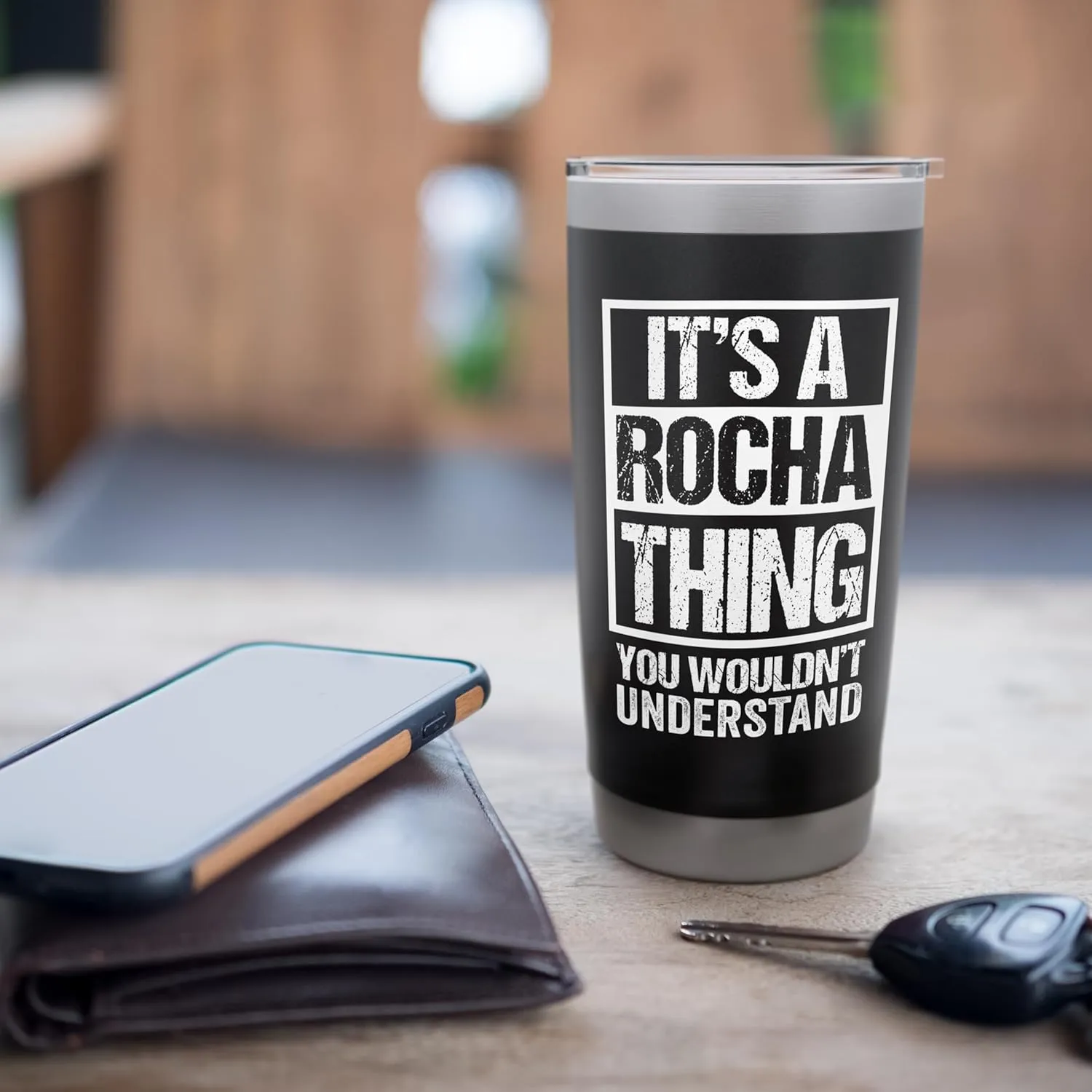 It's A Rocha Thing You Wouldn't Understand Surname Name Stainless Steel Insulated Tumbler