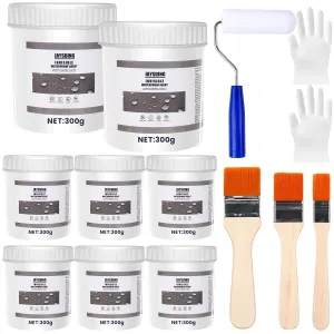 Jaysuing 84 OZ (2400g) Invisible Waterproof Agent Set - Liquid & Insulating Sealant, Transparent Coating & Adhesive