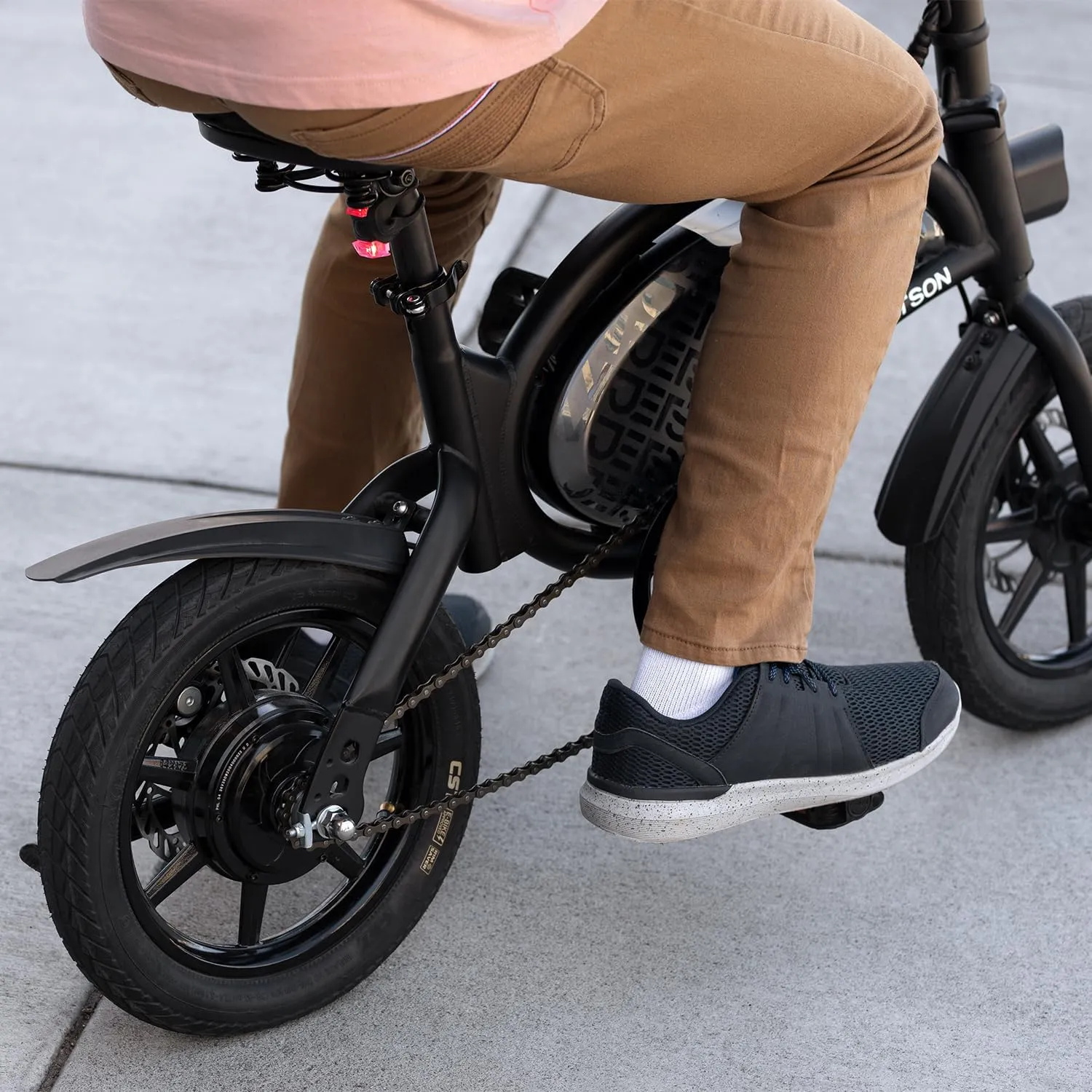 Jetson Bolt Folding Electric Ride-On Bike, Easy-Folding, Built-in Carrying Handle, Twist Throttle, Up to 15.5 MPH, Ages 13 