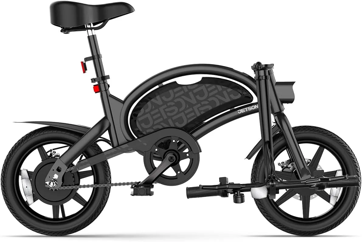 Jetson Bolt Folding Electric Ride-On Bike, Easy-Folding, Built-in Carrying Handle, Twist Throttle, Up to 15.5 MPH, Ages 13 