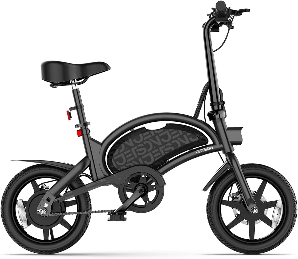 Jetson Bolt Folding Electric Ride-On Bike, Easy-Folding, Built-in Carrying Handle, Twist Throttle, Up to 15.5 MPH, Ages 13 