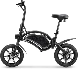 Jetson Bolt Up Adult Electric Ride-On, Foot-Pegs, Easy-Folding Mechanism, Built-In Carrying Handle, Twist Throttle & Cruise Control, Up To 15.5 MPH, Ages 12 , Black, JBLTUP-BLK