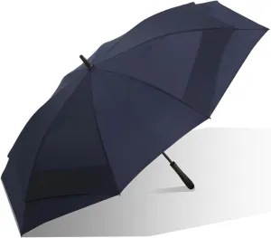 JITEM Oversized Double Canopy Golf Umbrella Vented Windproof Stick Umbrella 52 Inch Auto Open Outdoor Family Umbrella for Rain or Sun