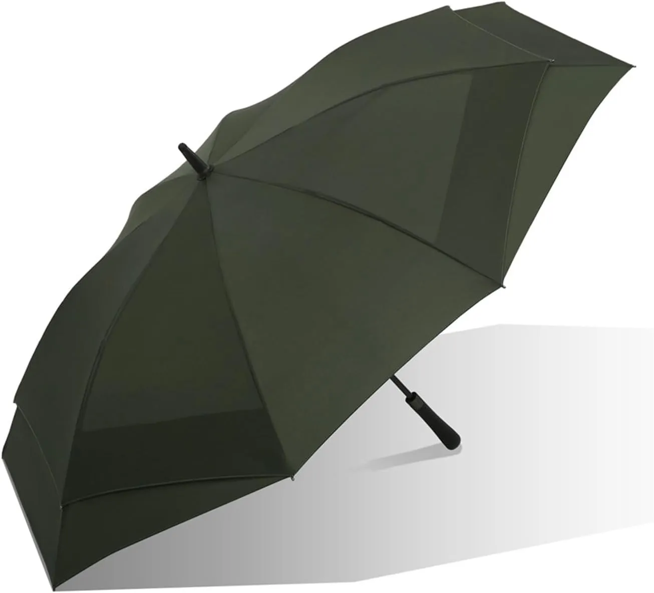 JITEM Oversized Double Canopy Golf Umbrella Vented Windproof Stick Umbrella 52 Inch Auto Open Outdoor Family Umbrella for Rain or Sun
