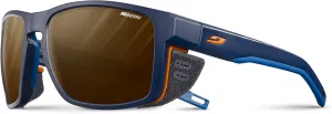 Julbo Shield Glacier Sunglasses for Men & Women w/Removable Spandex Shields for Mountaineering, Hiking, Skiing, and Trekking