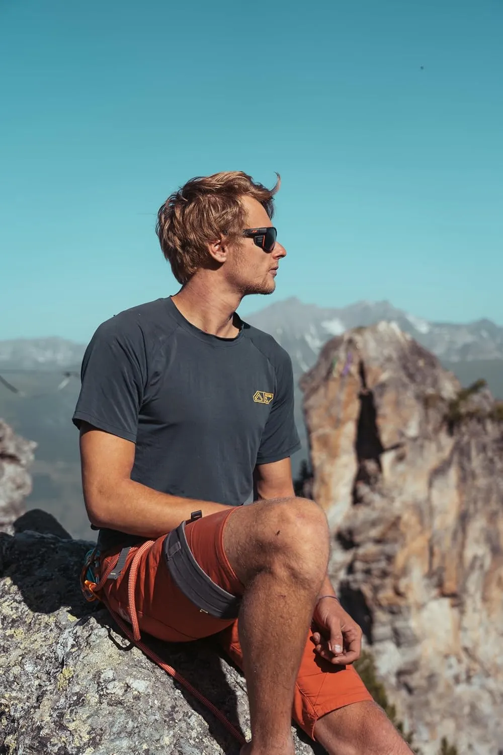 Julbo Shield Glacier Sunglasses for Men & Women w/Removable Spandex Shields for Mountaineering, Hiking, Skiing, and Trekking