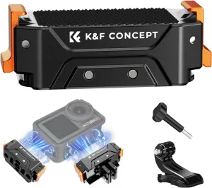K&F Concept Magnetic Quick Release Adapter Mount for DJI Osmo Action 5 Pro, with 1/4 Screw Hole/Adapter Connection, Aluminum Alloy Bracket Expansion for Osmo Action 4/Action 3 Accessories