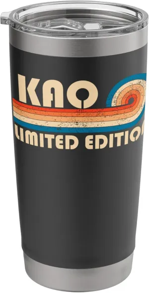 KAO Surname Retro Vintage 80s 90s Birthday Reunion Stainless Steel Insulated Tumbler