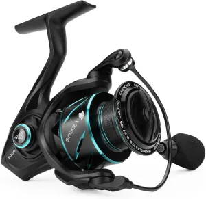 KastKing Verus Spinning Fishing Reel, Ultra Lightweight 6.8oz Spinning Reel, Aerodynamic Reel Rotor, 6.2:1 Gear Ratio, Up to 22lbs Max Drag, EVA/3A Cork Handle Knobs