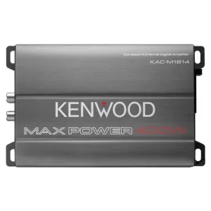Kenwood KAC-M1814 4-Channel Compact Bridgeable Marine/Motorsports 400W Max Power Digital Amplifier