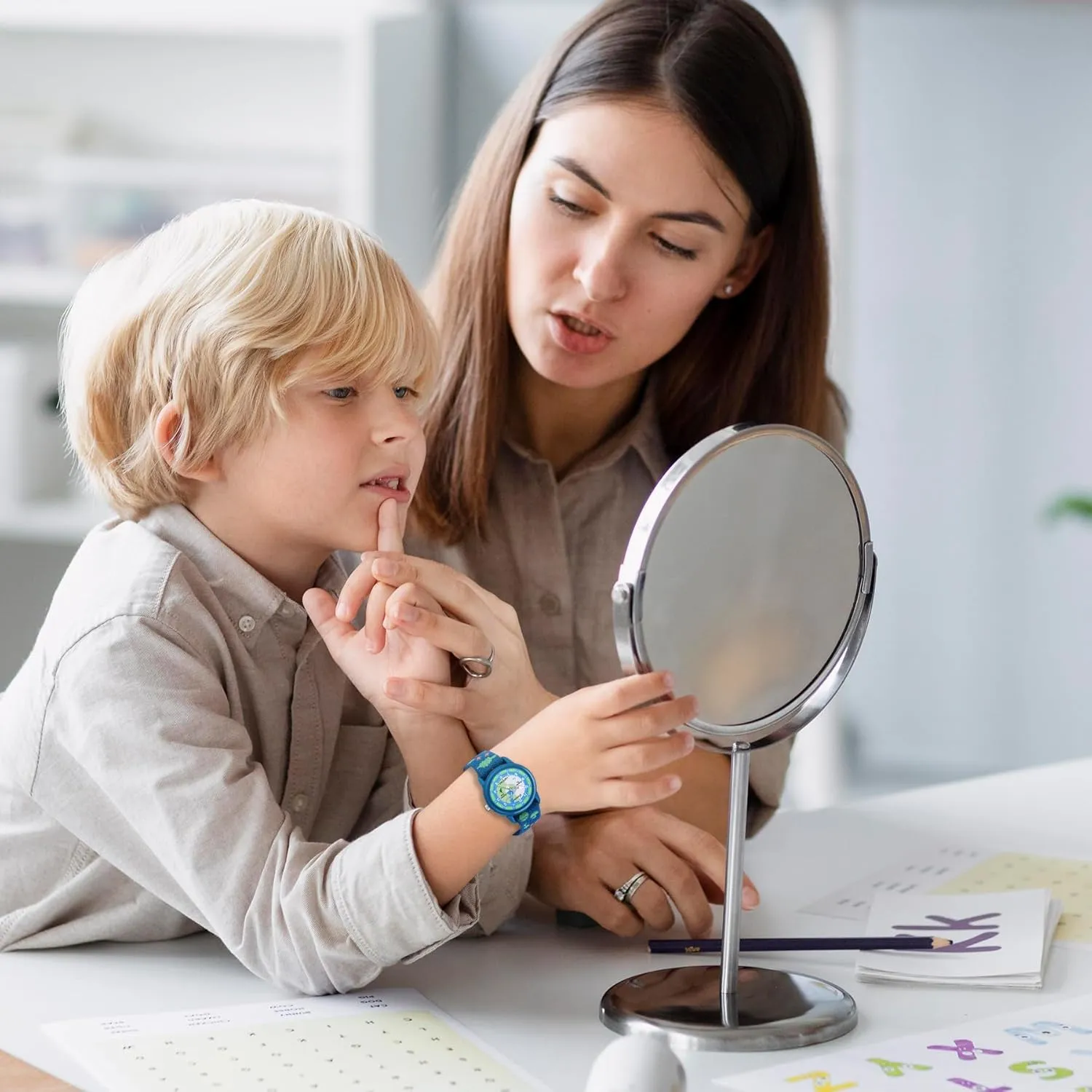 Kids Watch with Elastic Fabric Strap, Waterproof Analog Watch for Kid Ages 3-12 | Kids First Watches | Fun Learning Timepiece | Ideal Gift for Toddler & Children