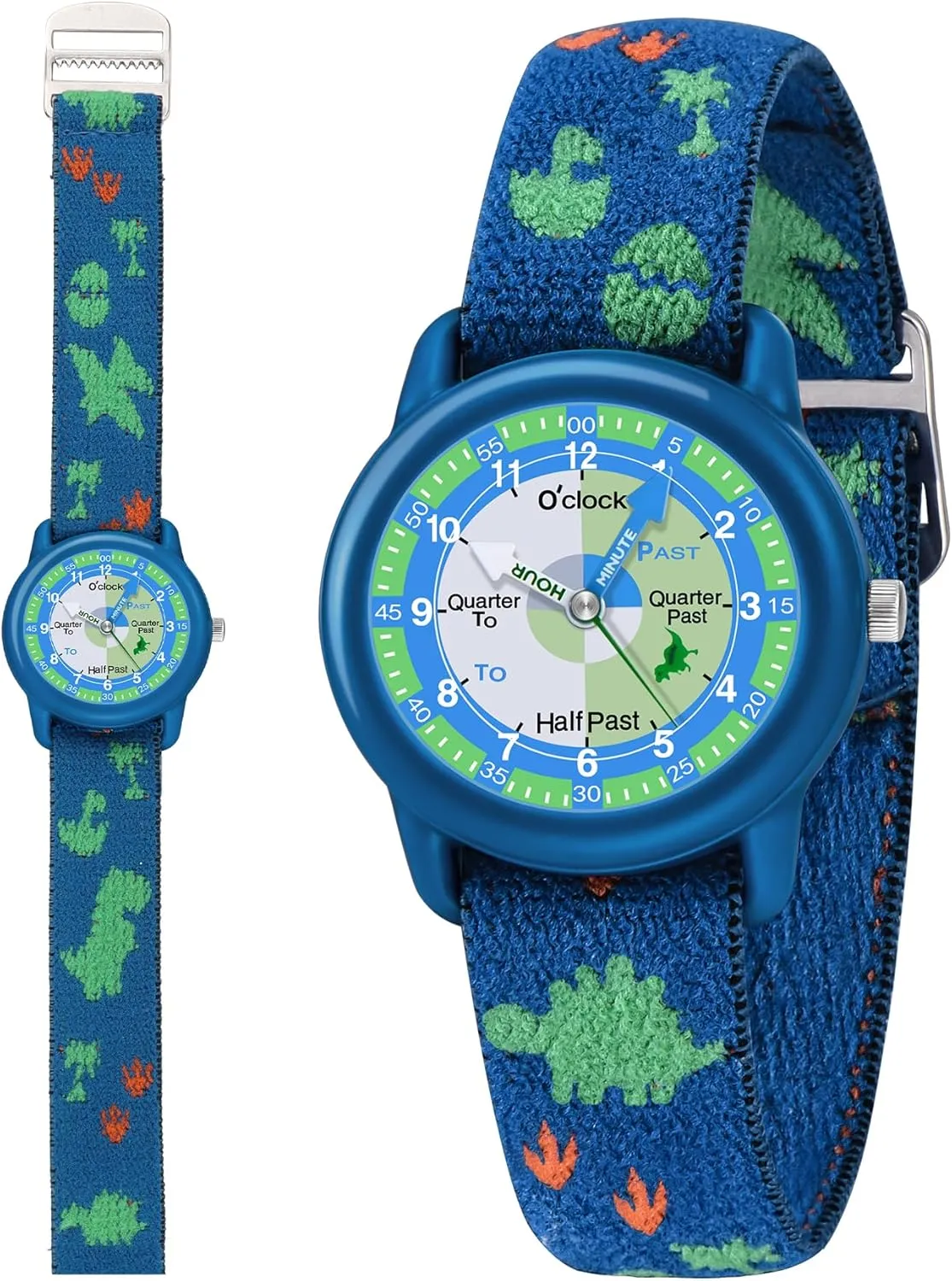Kids Watch with Elastic Fabric Strap, Waterproof Analog Watch for Kid Ages 3-12 | Kids First Watches | Fun Learning Timepiece | Ideal Gift for Toddler & Children