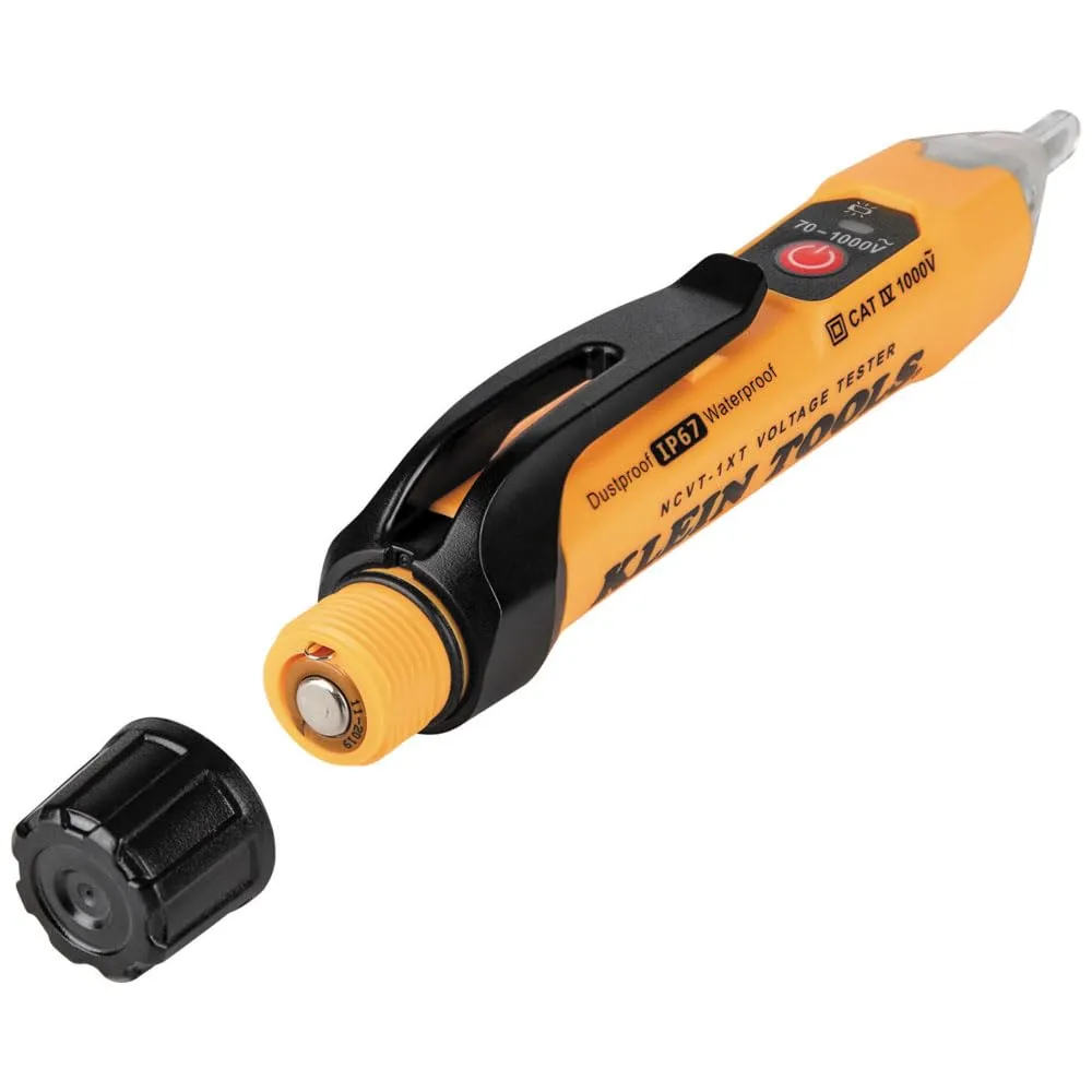 Klein Tools NCVT1XT Voltage Tester, Non-Contact Low Voltage Test Pen, 70V to 1000V AC, Durable IP67 Tester is Dustproof and Waterproof