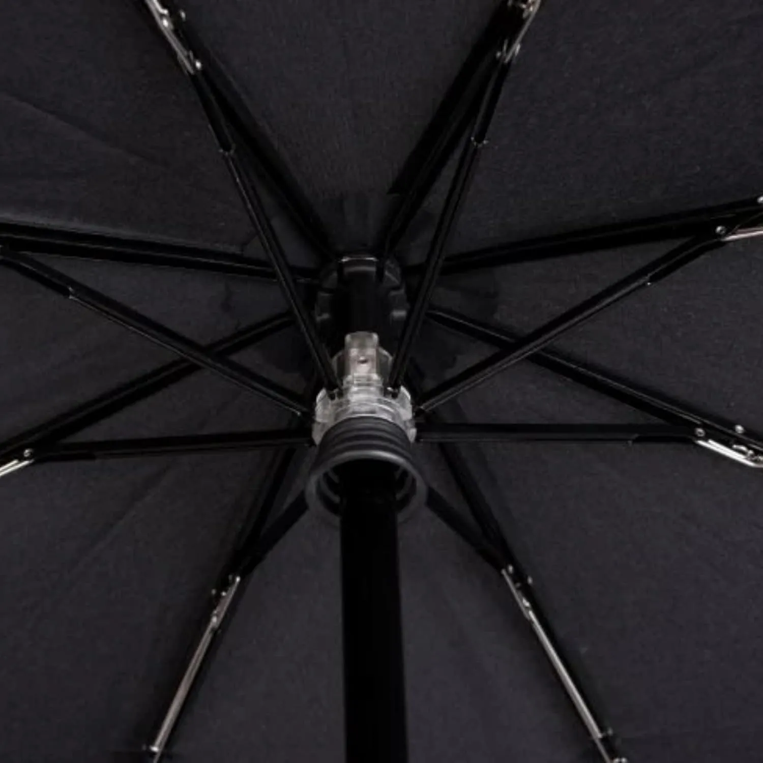 Knirps T.200 Medium Duomatic Automatic Open Close Rain Umbrella for Adults - Portable Weather Protection - Compact, Fits in Backpack or Purse, Retractable with Carrying Case, Navy, 97cm Diameter
