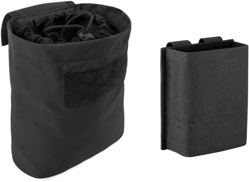 KRYDEX Molle Dump Pouch Roll-Up and 5.56 Mag Pouches Black