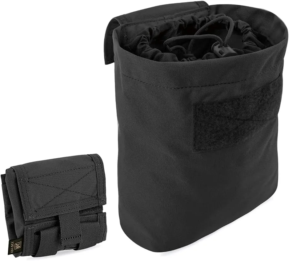 KRYDEX Molle Dump Pouch Roll-Up Drawstring Magazine Utility Pouch Folding Dump Bag