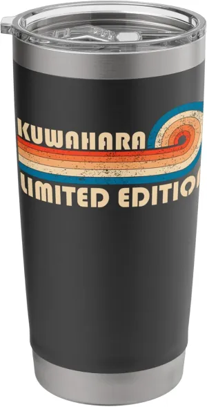 KUWAHARA Surname Retro Vintage 80s 90s Birthday Reunion Stainless Steel Insulated Tumbler