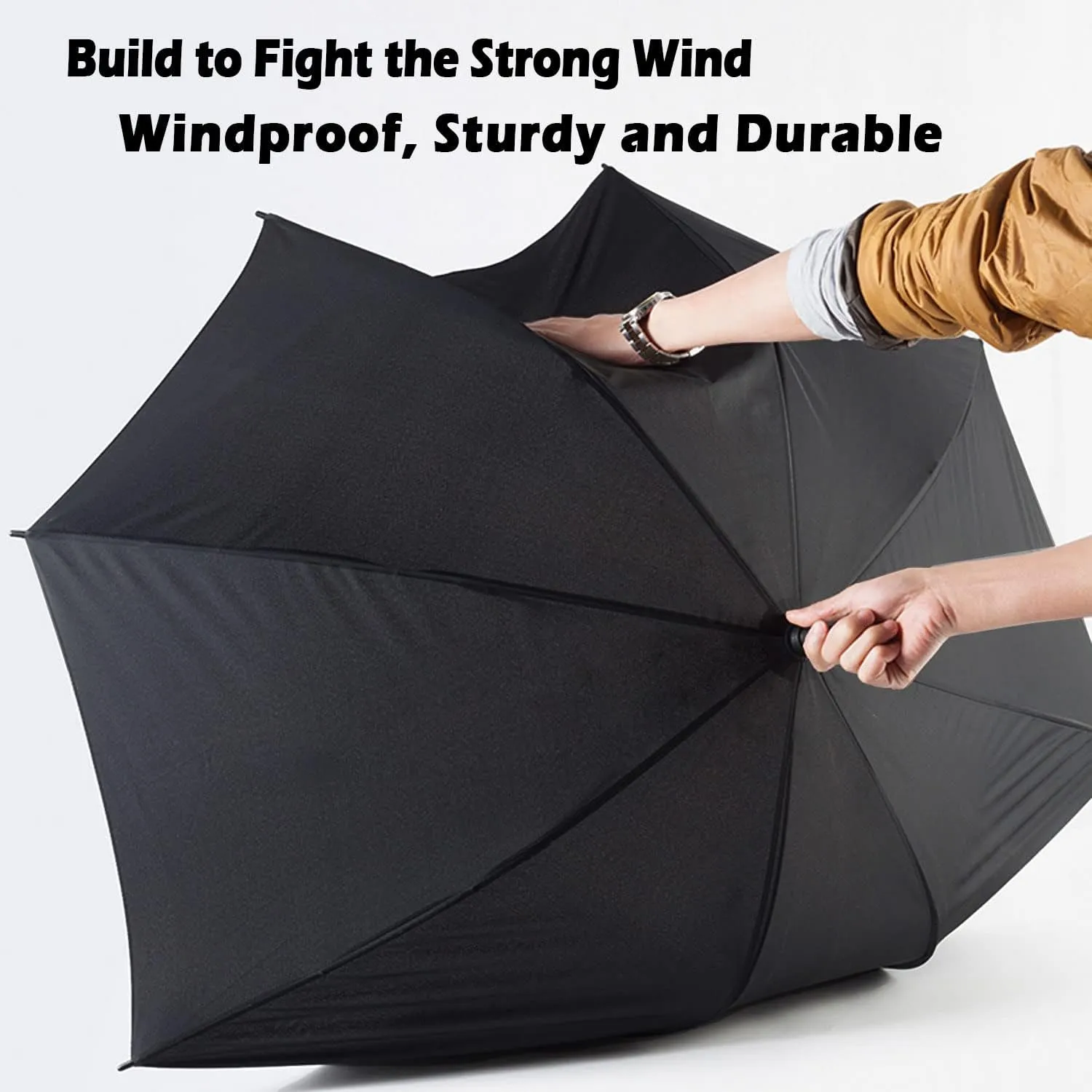 LANBRELLA Golf Umbrell 72/80 Inch Extra Large Oversize Windproof Stick Umbrella