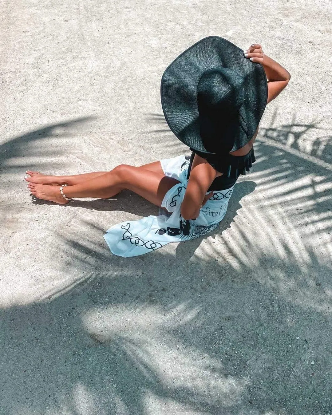 Lanzom Womens 5.5 Inches Big Bowknot Straw Hat Large Floppy Foldable Roll up Beach Cap Sun Hat UPF 50 