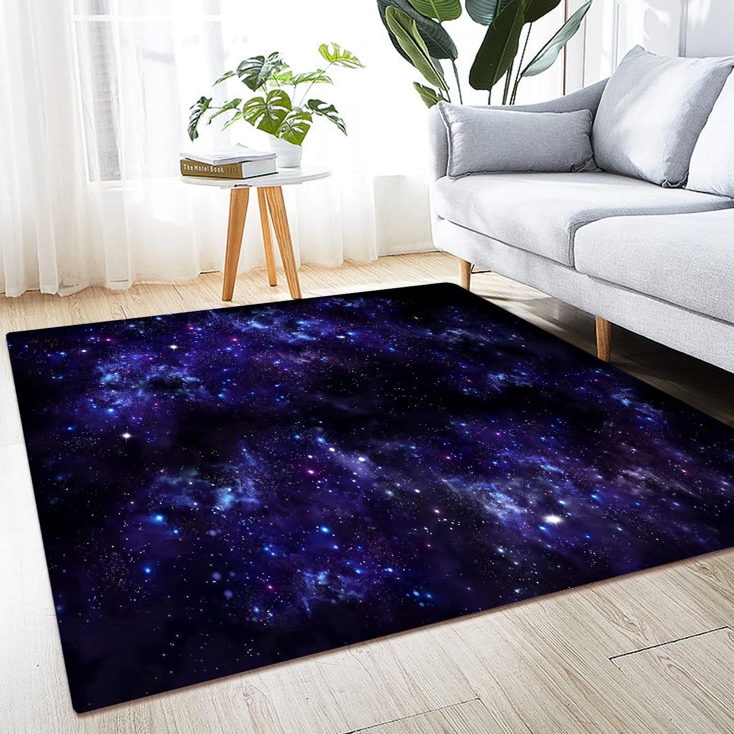 Large Area Rug Carpet Floor Washable Mats Rugs 5'x6' for Living Room Bedroom Home Decor Galaxy Star Nebula Astral