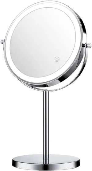 Large Lighted Makeup Updated with Lights Swivel Vanity Brightness Dimmable Cosmetic with