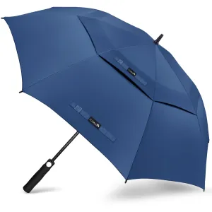 Large Vented 54 Inch Golf Umbrella, Windproof, Automatic Open Oversize for Rain