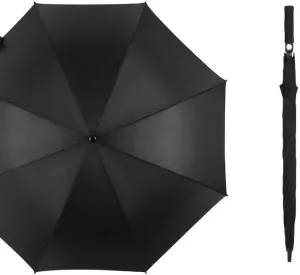 Large Windproof Golf Umbrella – Automatic Open, Reinforced Double-Layer Canopy, Heavy-Duty Stormproof Design for Men