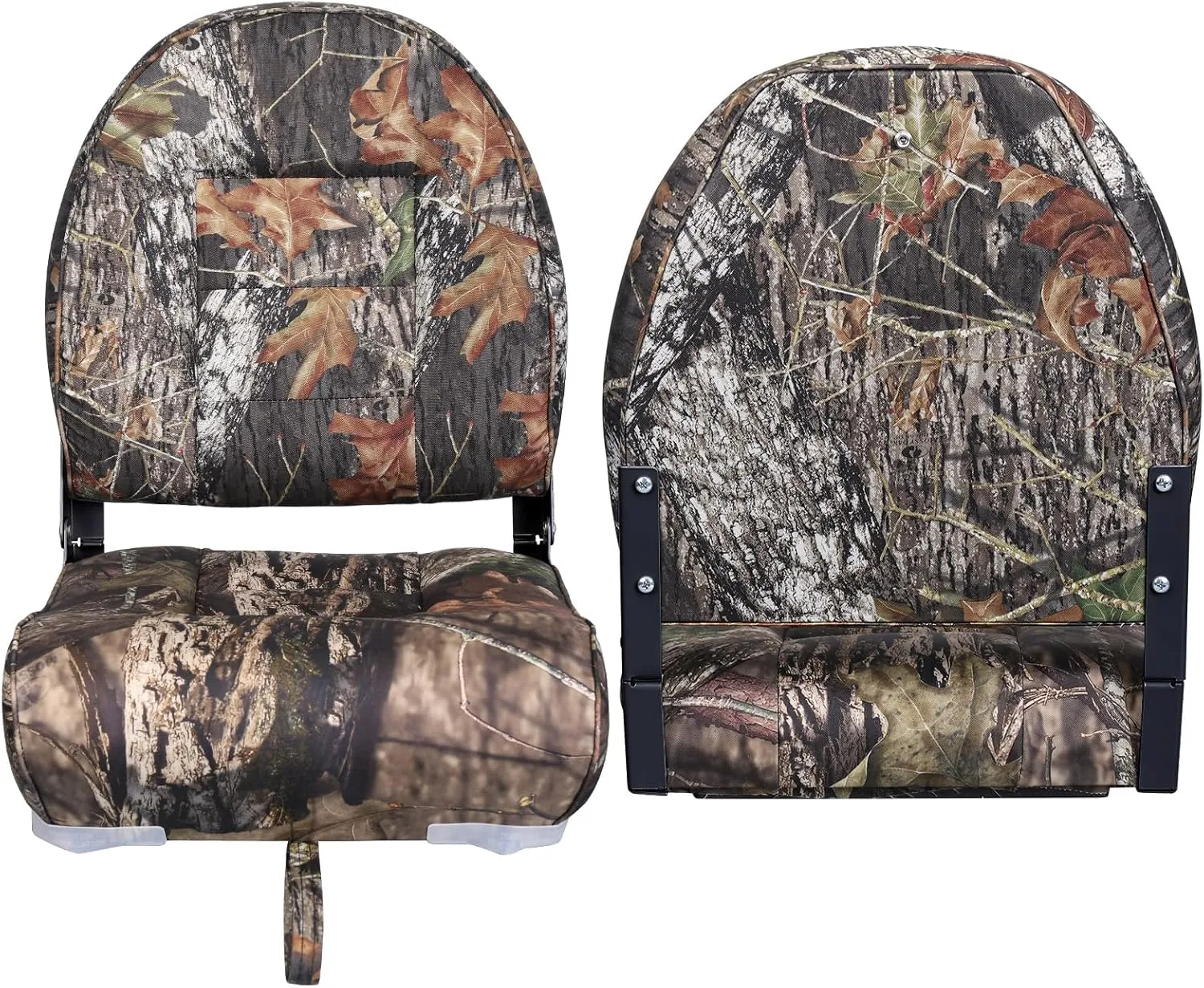 Leader Accessories A Pair of Elite Low/High Back Folding Fishing Boat Seat (2 Seats)