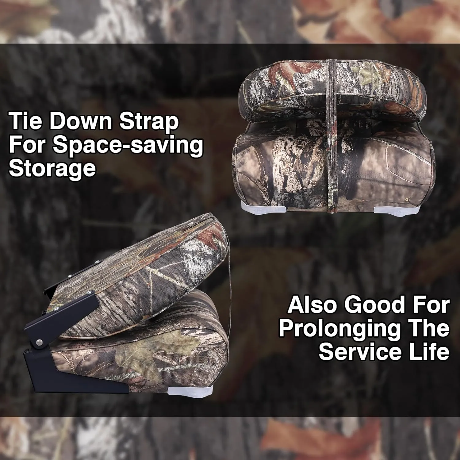 Leader Accessories A Pair of Elite Low/High Back Folding Fishing Boat Seat (2 Seats)
