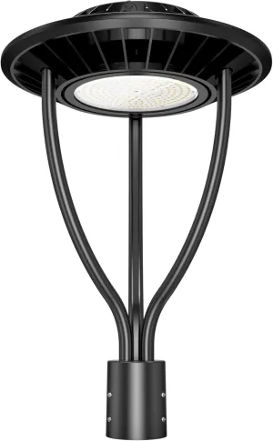 LED Post Top Light ETL DLC Listed 150W 120W 90W Adjustable Outdoor Pole Lights with Photocell IP65 Waterproof Post LED Fixture 5000K for Garden Yard Street