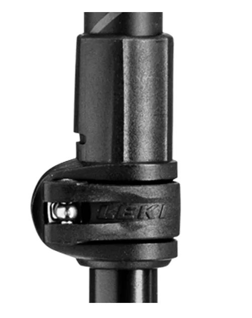 Leki Khumbu Antishock Hiking/Trekking Poles (Dark Anthracite/Orange/Black)(Pair)