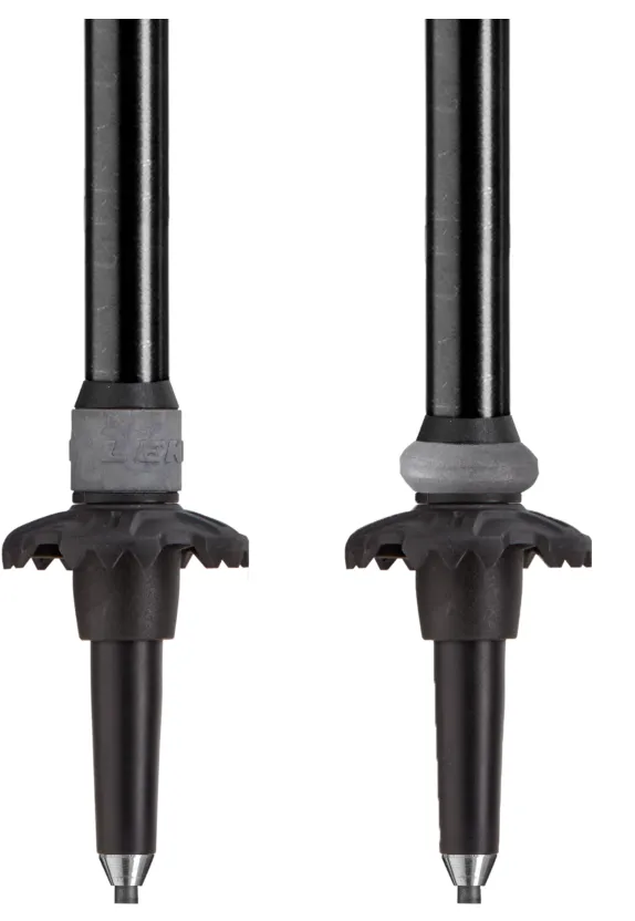 Leki Khumbu Antishock Hiking/Trekking Poles (Dark Anthracite/Orange/Black)(Pair)