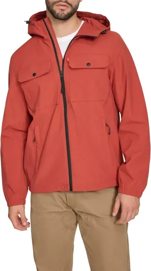 Levi's Men's Hooded Waterproof Arctic Cloth Rain Jacket