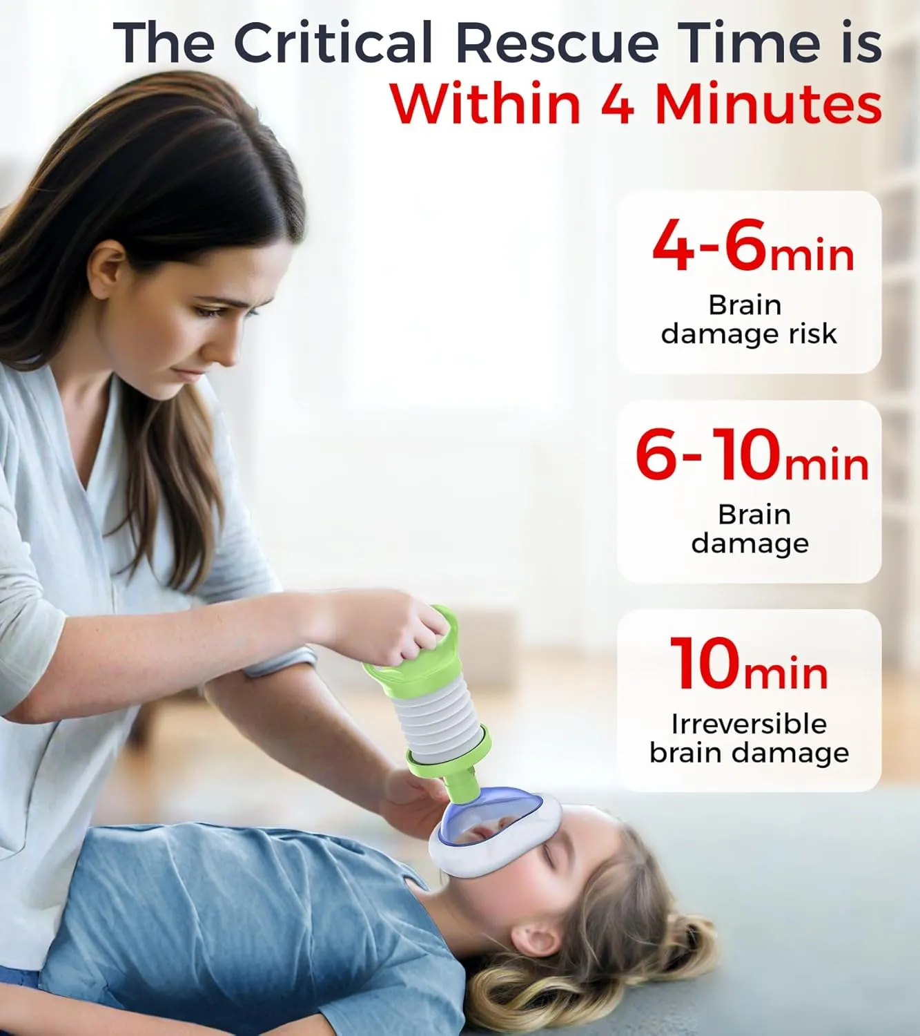 Life-Saving Choking Rescue Device, FSA/HSA Eligible Anti Choking Device, Portable Airway Suction for Adults, Kids, Seniors, Infants, Home Car Travel Emergency