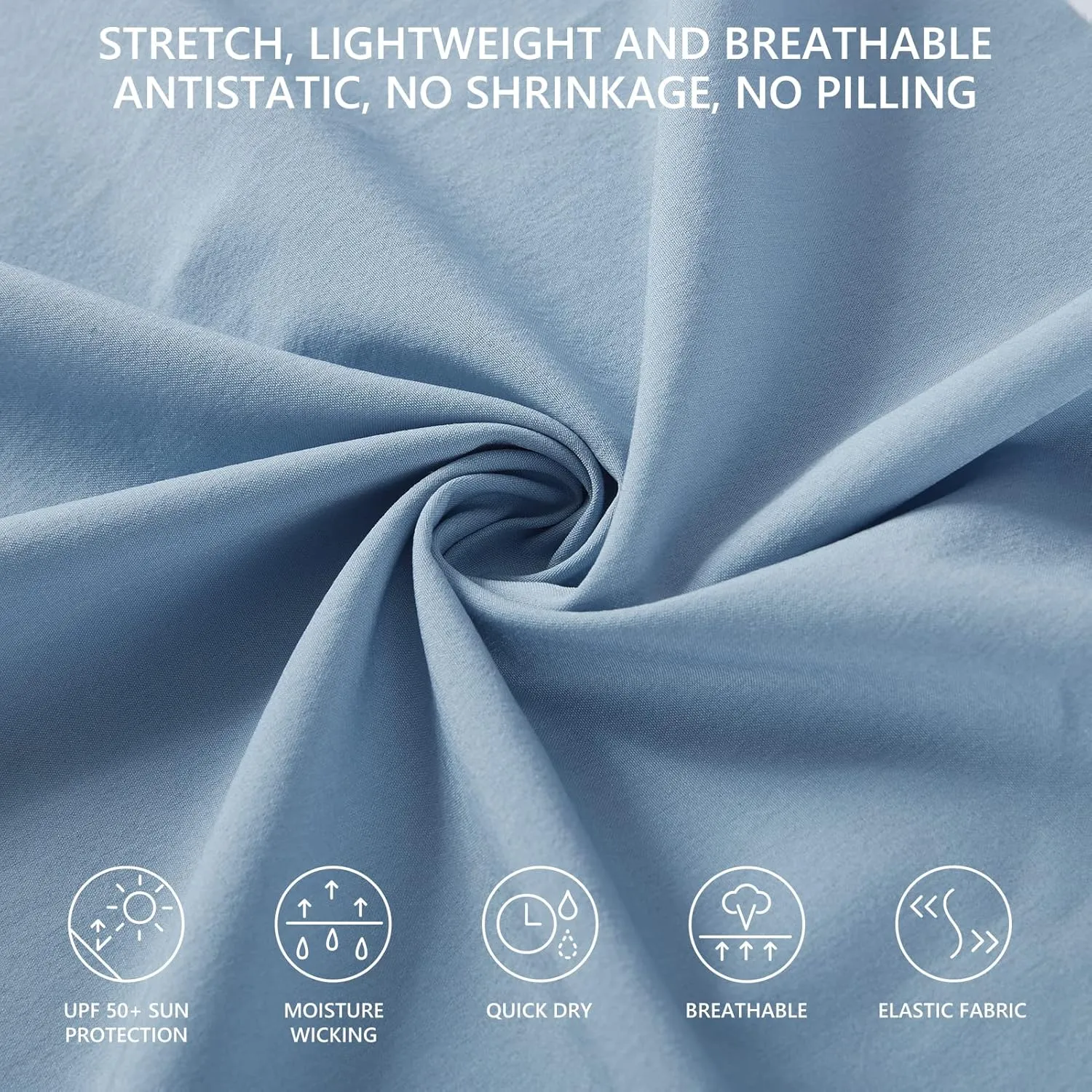 Lightbare Women’s UPF 50  Tank Dress with Pockets Detachable Shorts Drawstring Waist Quick Dry for Hiking Camping Outdoors