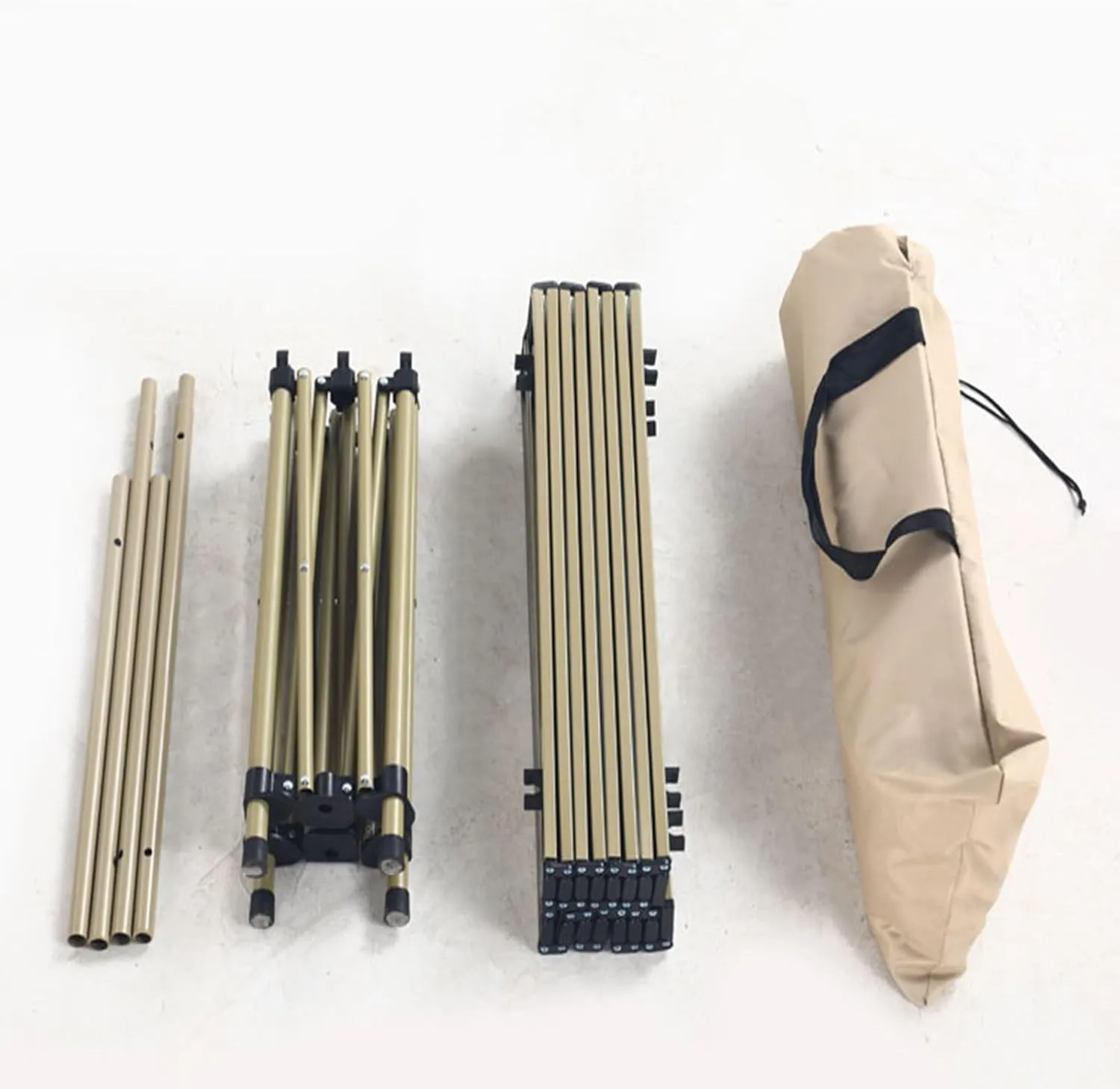 Lightweight Compact Folding Camping Table, Alloy Folding Roll Up Table for 4-6 Person for Picnic, Camping, Barbecue and Party,Portable Multifunctional Table with Carry Bag(B,120x50x50cm)