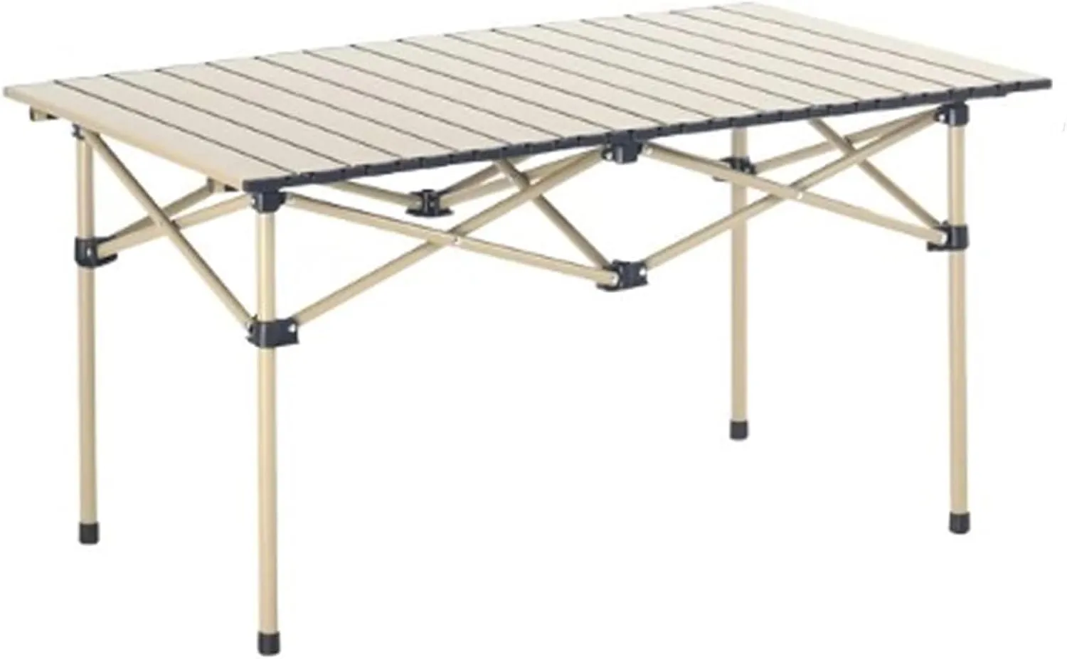Lightweight Compact Folding Camping Table, Alloy Folding Roll Up Table for 4-6 Person for Picnic, Camping, Barbecue and Party,Portable Multifunctional Table with Carry Bag(B,120x50x50cm)