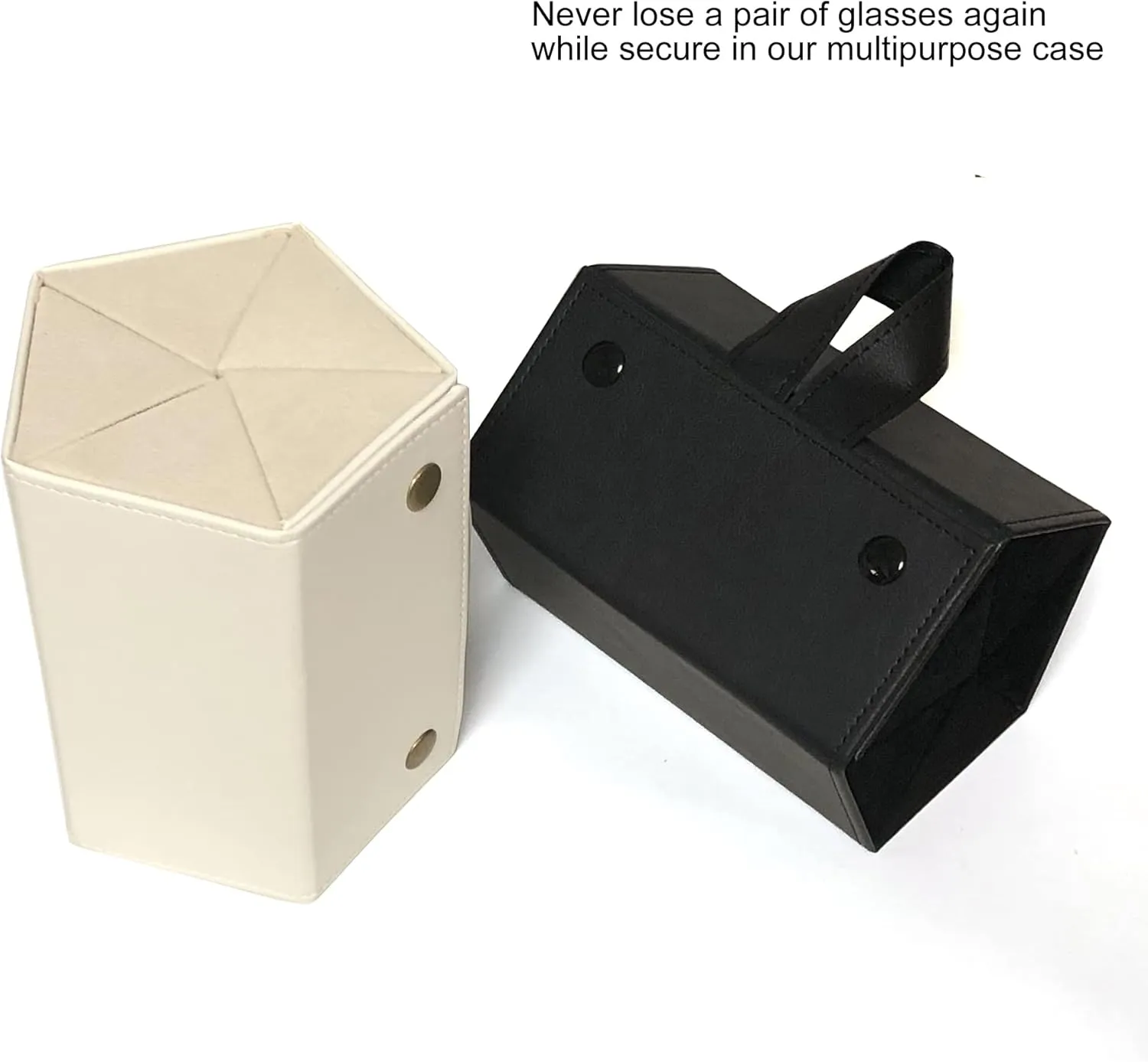 Longjet Sunglasses Organizer 5 Slots Travel Glasses Case Multiple Pairs Eyeglasses Storage Box Hanging Eyewear Holder