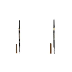 L'Oreal Paris Brow Stylist Definer Waterproof Eyebrow Pencil Ultra-Fine Mechanical Pencil with Spoolie Brush, 0.003 Oz - Light Brunette and Medium Ash Brown